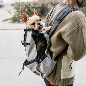 Portable Double Shoulder Pet Dog Carrier Backpack – Outdoor Travel Bag for Small to Medium Dogs