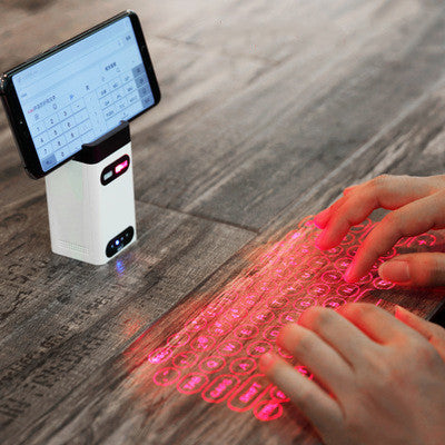 LEING FST Virtual Laser Keyboard – Bluetooth Wireless Projector Keyboard with Mouse Function for Phones, Laptops & Tablets