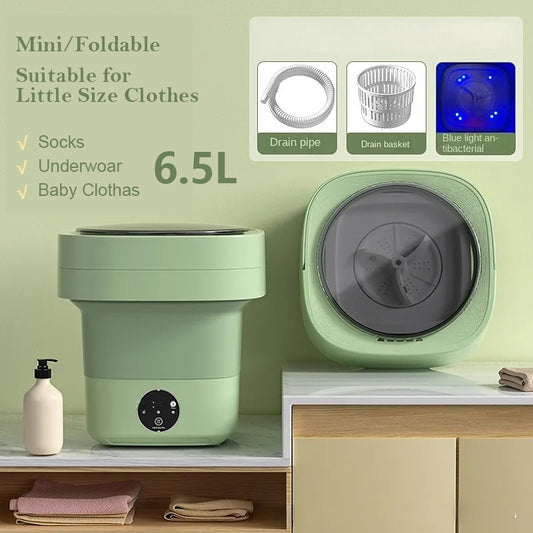Mini Foldable Portable Washing Machine – Big Capacity & 3 Drying Modes