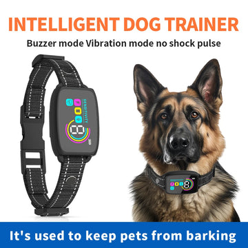 Smart Automatic Anti Barking Dog Collar | Rechargeable Waterproof Bark Stopper with HD Digital Display