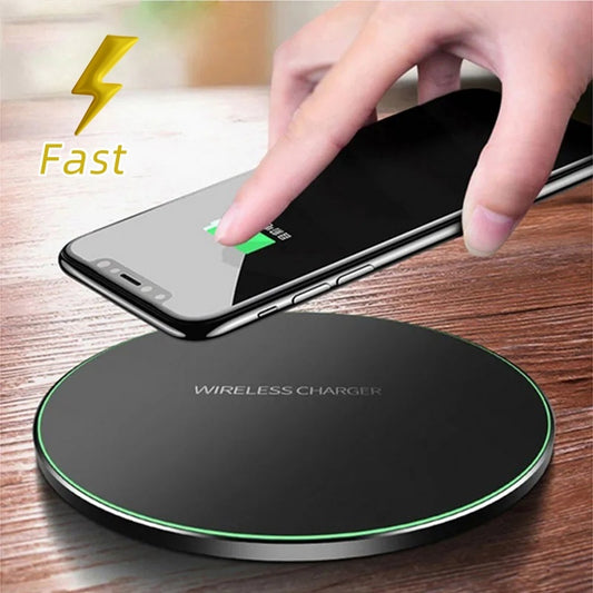 Fast Wireless Charging Pad – Compatible with iPhone & Samsung